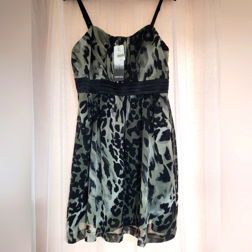Kensie Animal Print Cocktail Dress - NWT